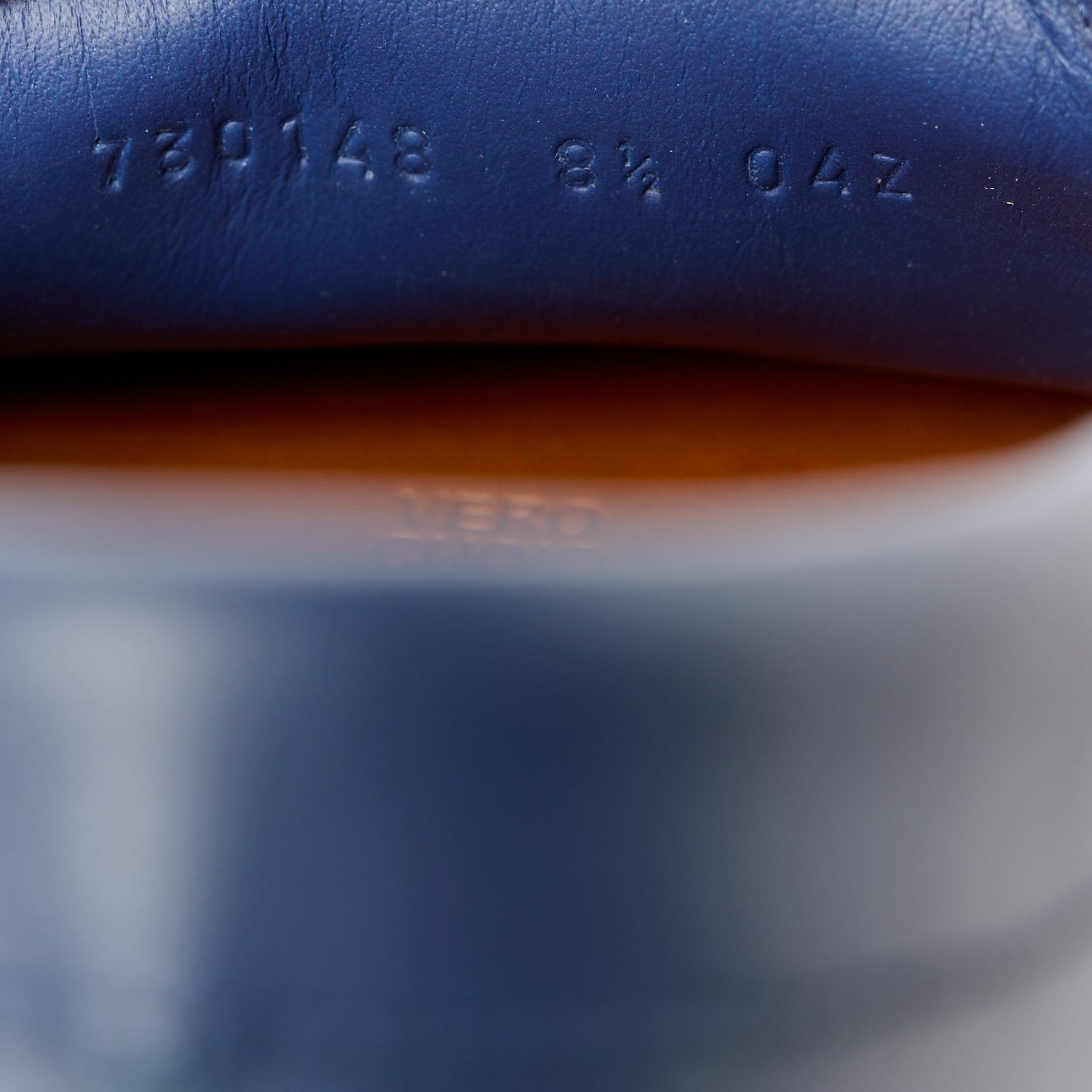 Gucci Soft Clove Calfskin GG Supreme Monogram Mens Interlocking G Driver Loafers 8.5 Blue Agata Beige 9 of 11