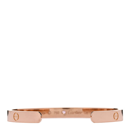 Cartier 18K Pink Gold Pink Sapphire LOVE Cuff Bracelet 18 2 of 3