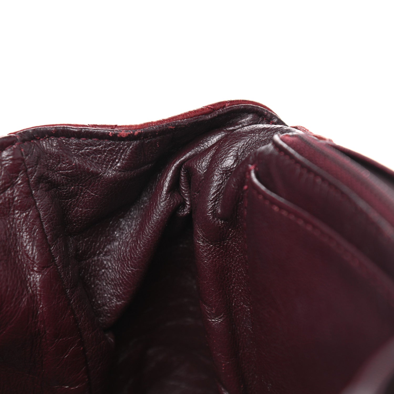 Chanel Lambskin Quilted Jumbo Single Flap Dark Red 5 of 17