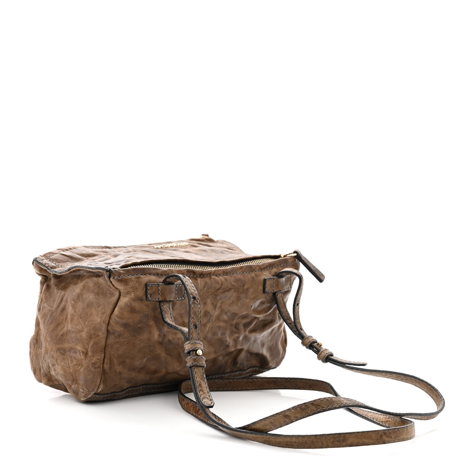 Givenchy Tumbled Sheepskin Mini Pandora Charcoal 2 of 12