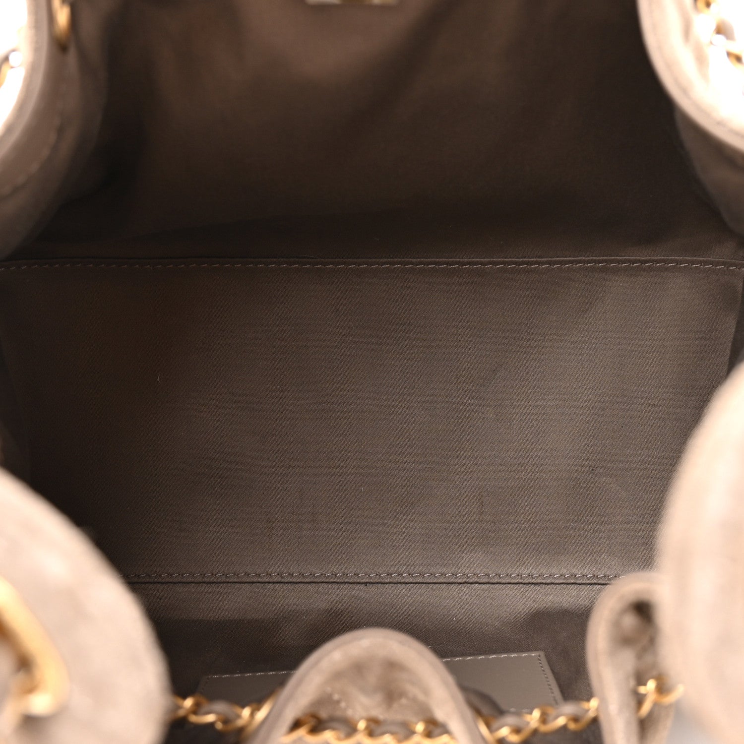 Chanel Suede Quilted Small Chanel 25 Handbag Dark Grey 5 of 12