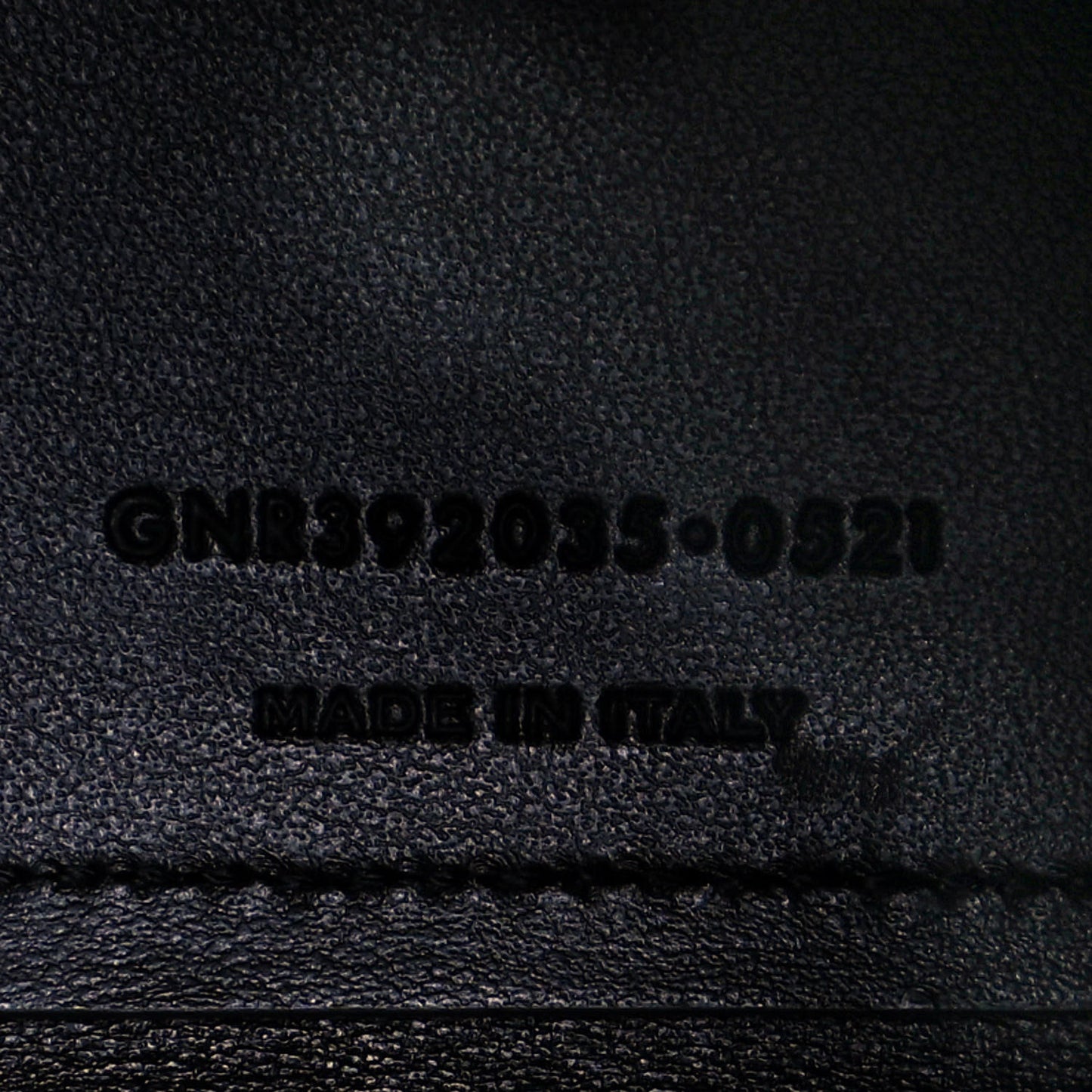 Grained Calfskin Nano Sac De Jour Black