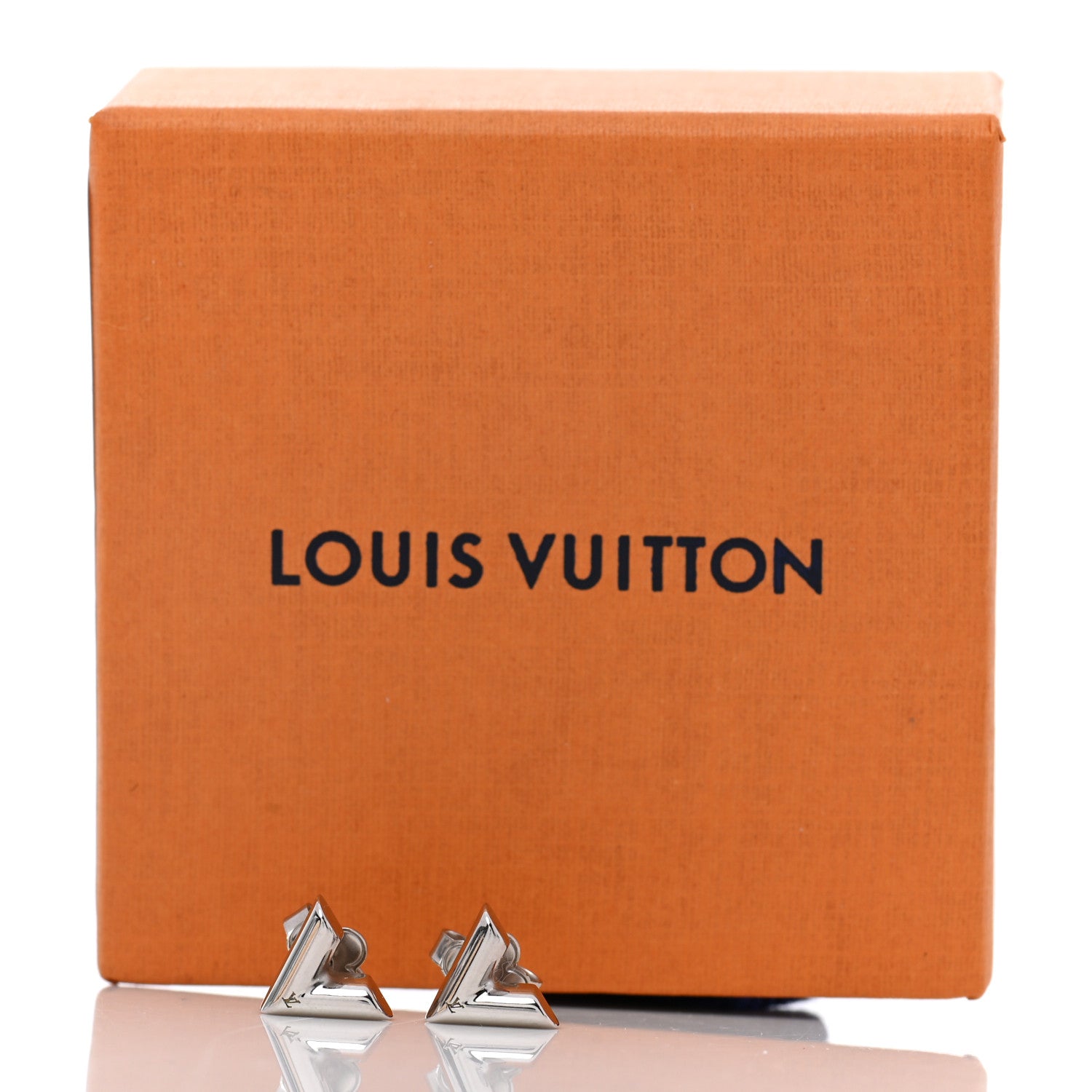 Louis Vuitton Essential V Stud Earrings Silver 5 of 5