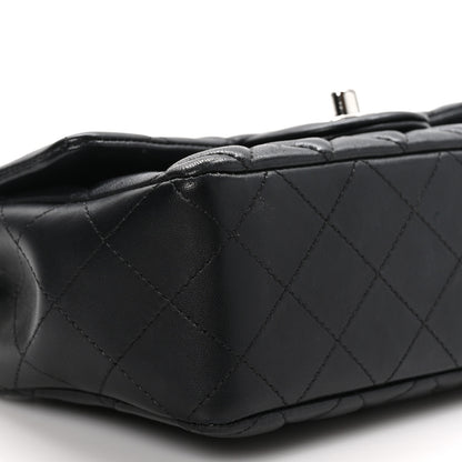 Chanel Lambskin Quilted Mini Rectangular Flap Black 9 of 12