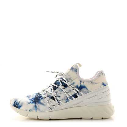 Louis Vuitton Denim Monogram Tie Dye Mens Fastlane Low Sneakers 10 Marine 1 of 8