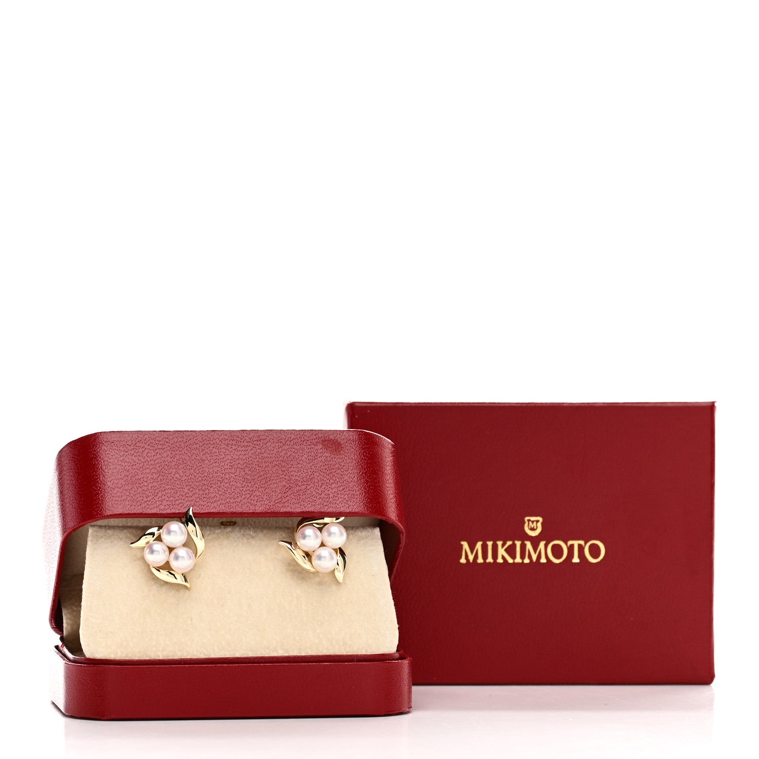 Mikimoto 18K Yellow Gold Akoya Pearl 5.5-6mm Stud Earrings 5 of 5