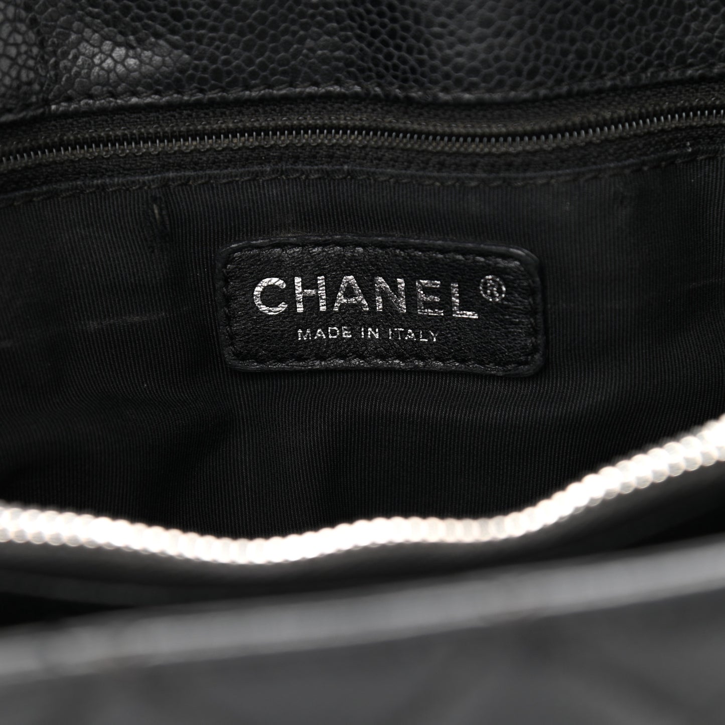 Caviar Quilted Grand Shopping Tote GST Black