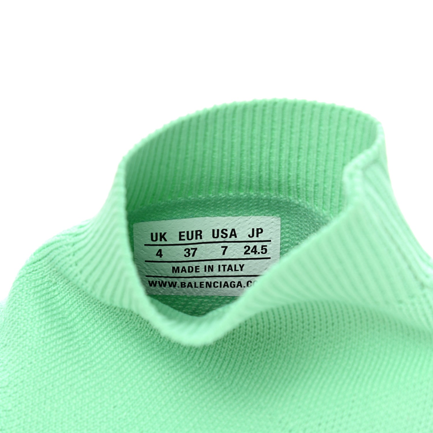 Balenciaga Technical 3D Recycled Knit Womens Speed 2.0 Transparent Sole Sneakers 37 Mint 8 of 8