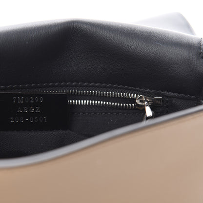 Fendi Vitello Grace Suede FF 1974 Embossed Mini Expandable Flap Bag Sand Sughero 9 of 10