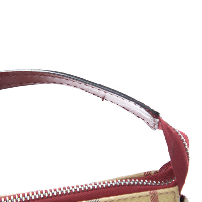Burberry Haymarket Check Pochette Military Red 12 of 14