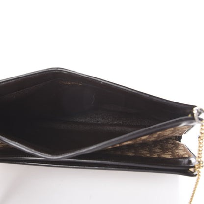 Christian Dior Monogram Chain Clutch Brown 4 of 8
