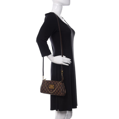 Louis Vuitton Damier Ebene Eva Clutch 2 of 10