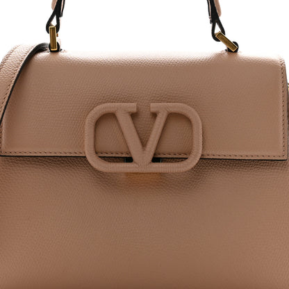 Valentino Garavani Grainy Calfskin Small VSling Top Handle Bag Poudre 7 of 9