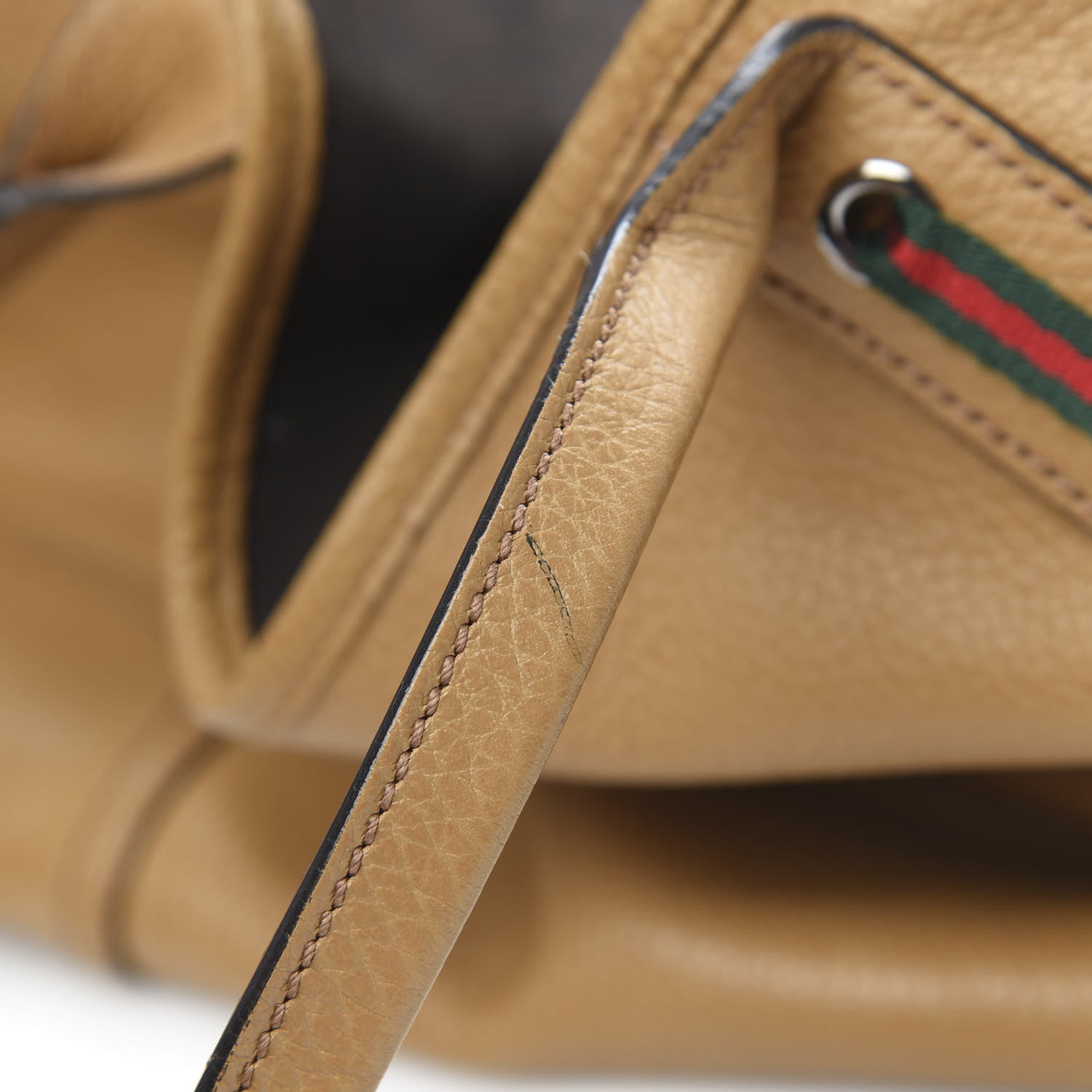 Gucci Calfskin Large Princy Tote Light Brown 8 of 13