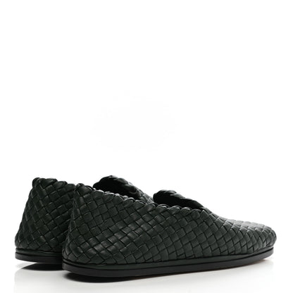 Bottega Veneta Nappa Intrecciato Mens Loafers 39.5 Dark Green 4 of 8