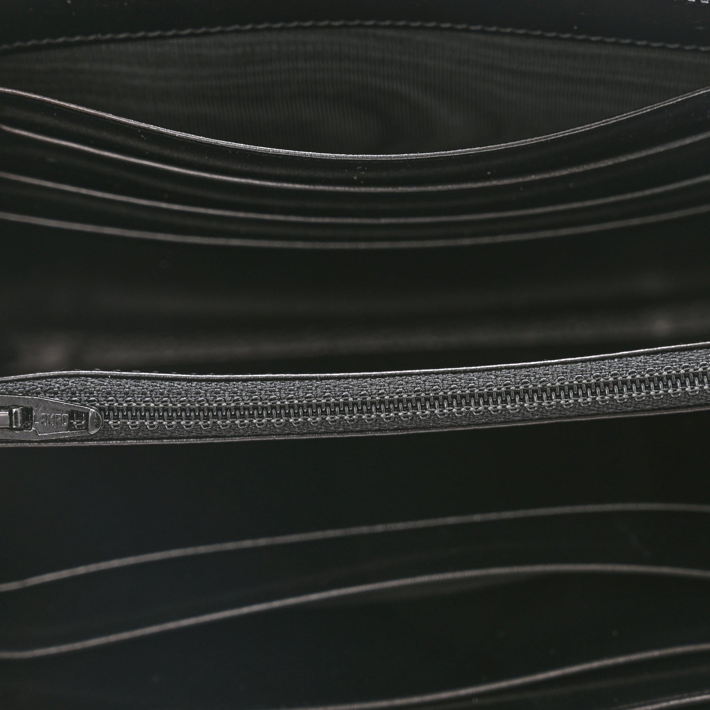 Soft Calf Zip Around Wallet Black