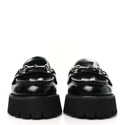 Gucci Magnum Calfskin Womens Horsebit Platform Mules 38.5 Black 3 of 10