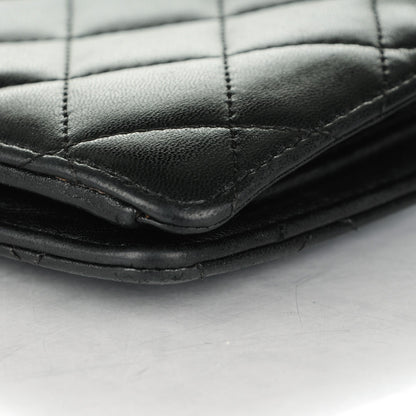 Chanel Lambskin Quilted Yen Wallet Black 9 of 9