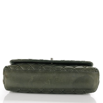 Chanel Lambskin New Bubble Quilt Flap Green 5 of 8