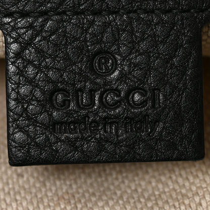 Gucci Pebbled Calfskin Medium Soho Chain Shoulder Bag Black 6 of 10