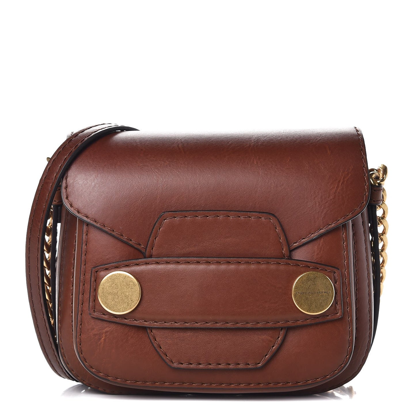 Eco Alter Nappa Popper Shoulder Bag Brick
