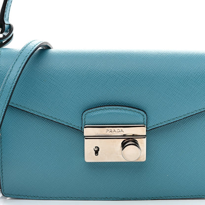 Prada Saffiano Sound Crossbody Bag Turchese 7 of 10