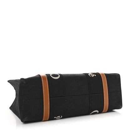 Chloe Cotton Calfskin Medium Woody Ribbon Tote Black 4 of 10