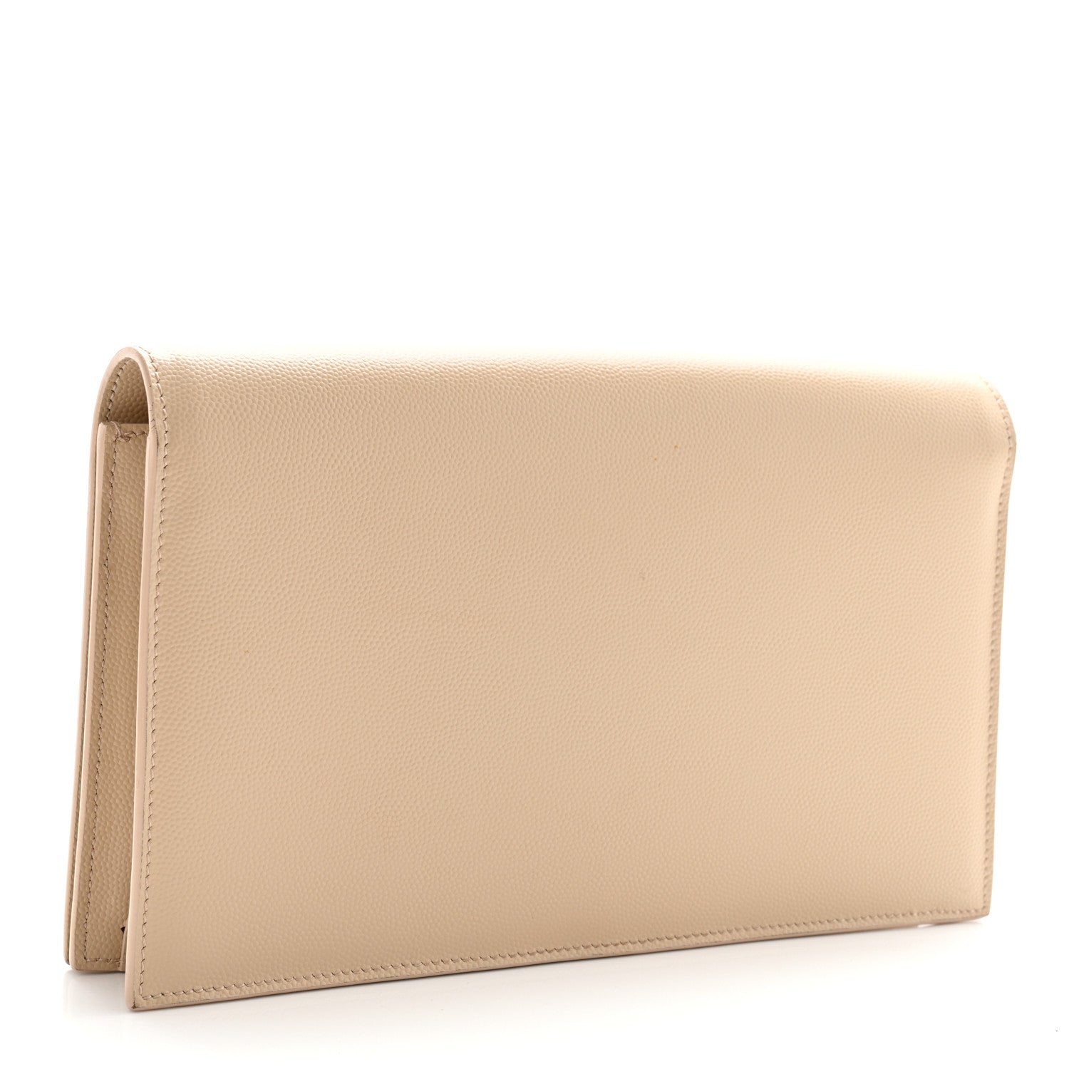 Saint Laurent Grain De Poudre Classic Kate Monogram Clutch Nude Powder 4 of 8