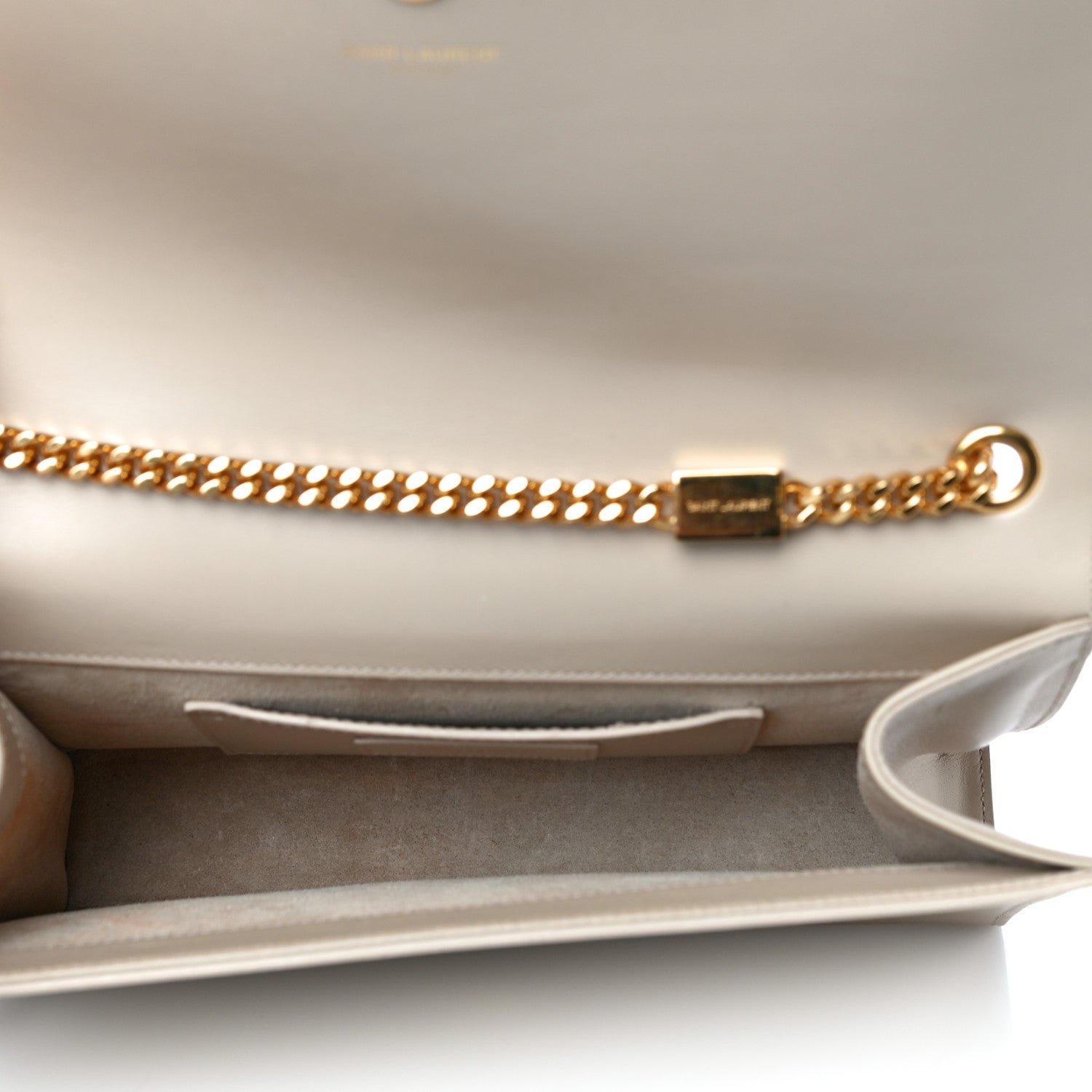 Saint Laurent Smooth Calfskin Medium Classic Monogram Kate Tassel Satchel Nude Powder 5 of 13