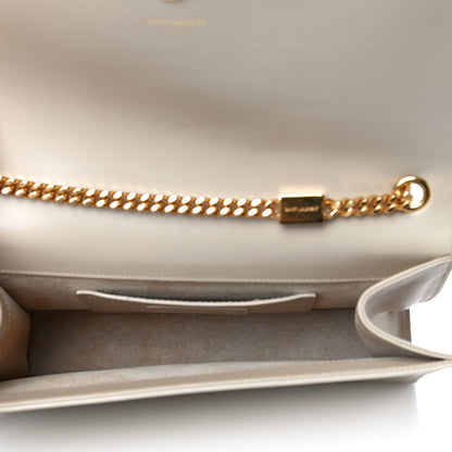 Saint Laurent Smooth Calfskin Medium Classic Monogram Kate Tassel Satchel Nude Powder 5 of 13