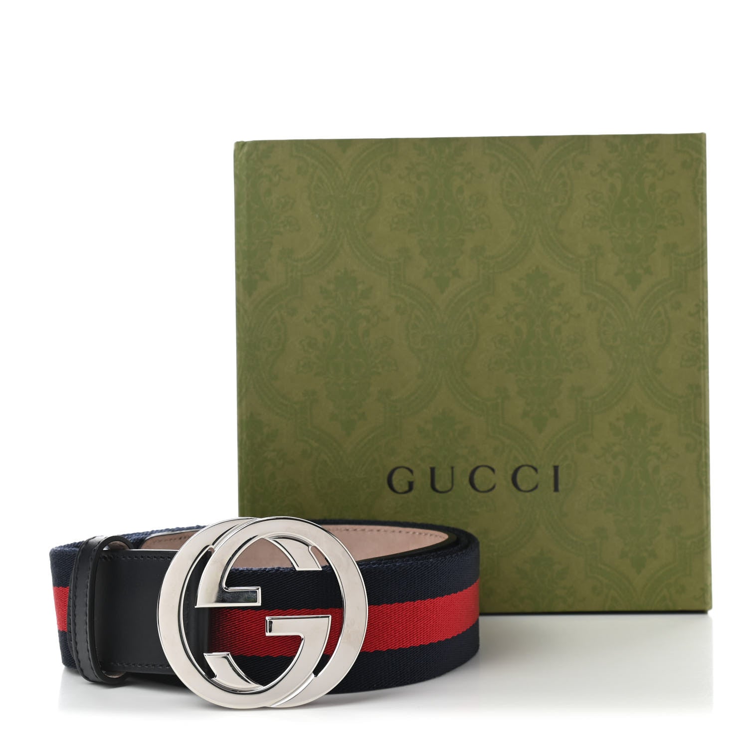 GUCCIベルト！！ Gucci Canvas Web Interlocking G Belt 105 42 Navy 976679 – FASHIONPHILE
