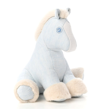 Hermes Linen Baby Hermy Plush Toy Bleu Glacier 3 of 7