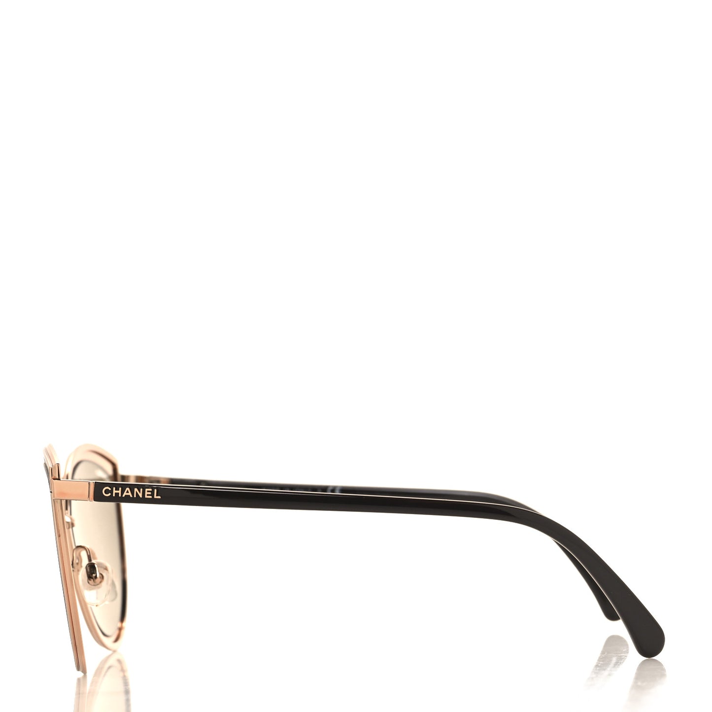 Metal Cat Eye Sunglasses 4222 Pink Gold