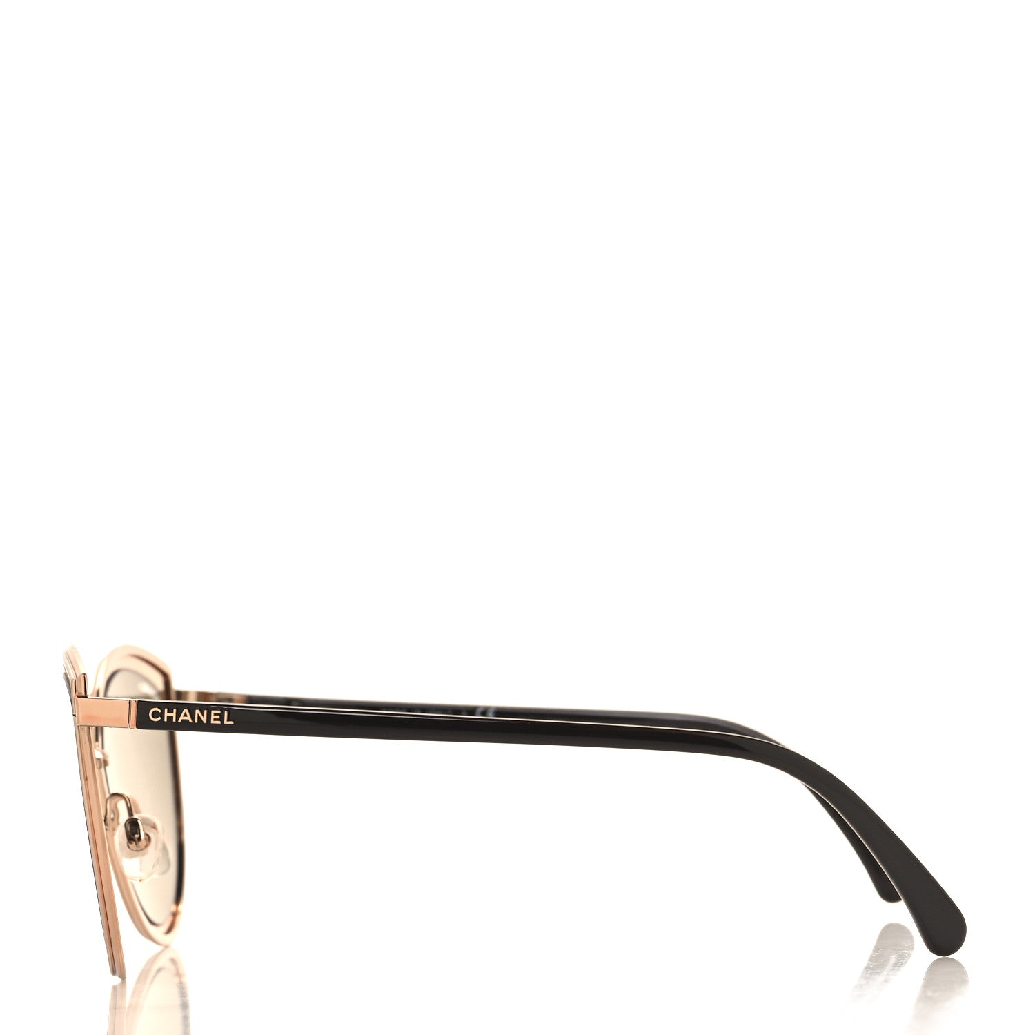 Chanel Metal Cat Eye Sunglasses 4222 Pink Gold 3 of 7