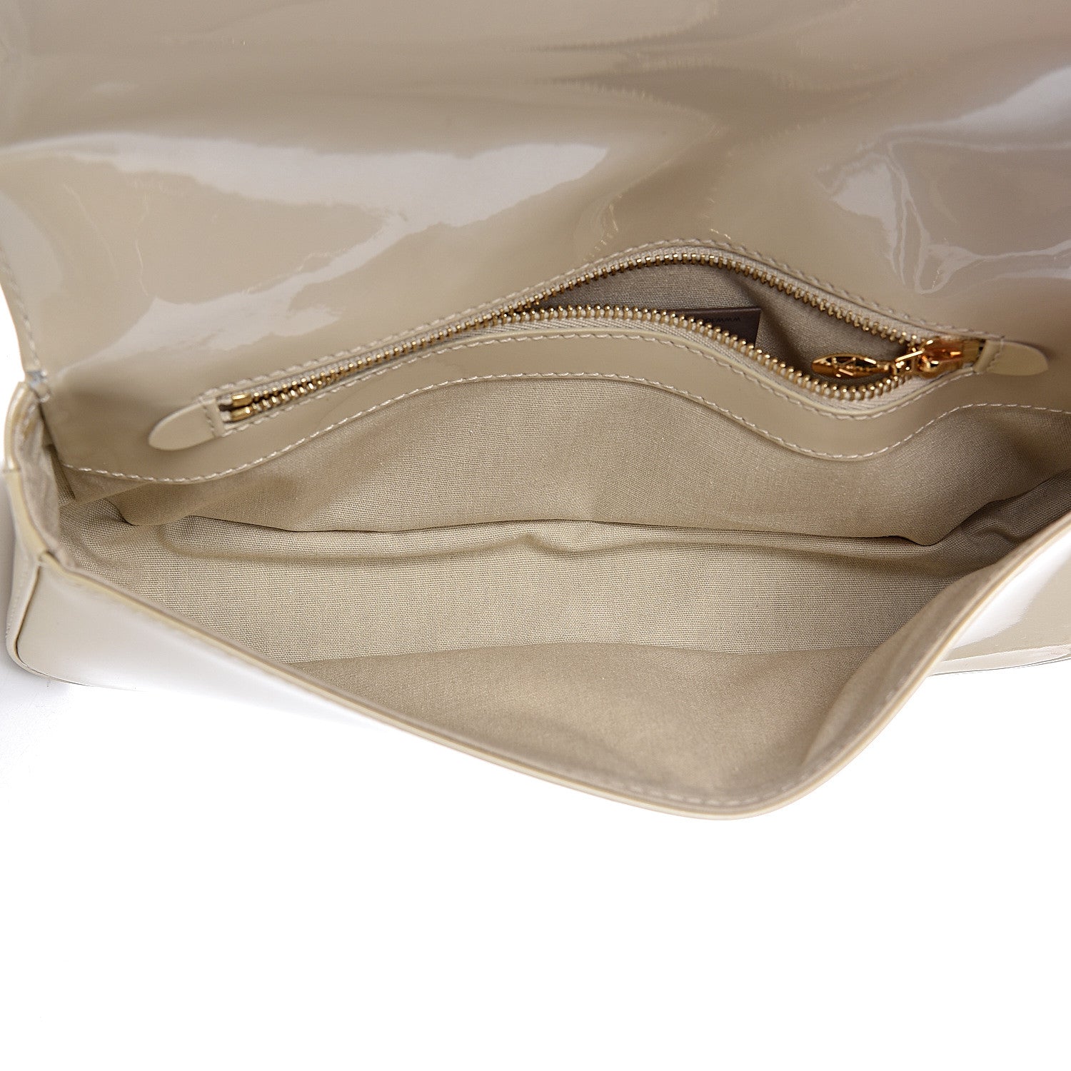 Louis Vuitton Patent Sobe Clutch Blanc Corail 5 of 9