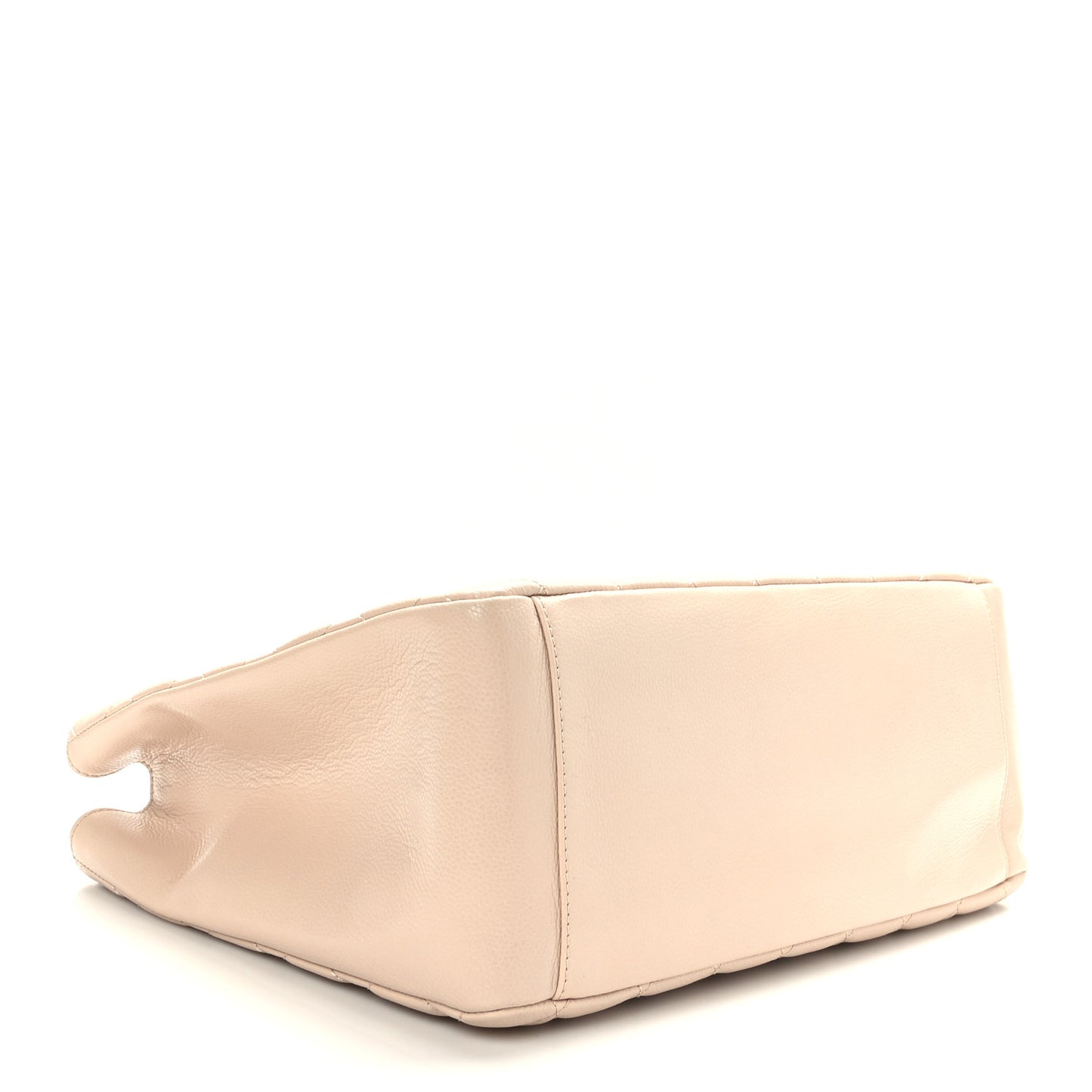 Caviar Quilted Grand Shopping Tote GST Beige