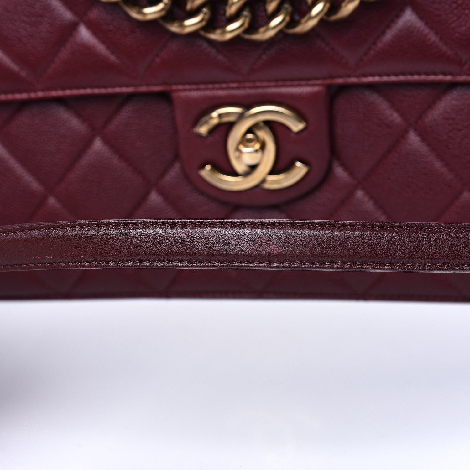Chanel Caviar Quilted Large Retro Class Flap Burgundy 14 of 18