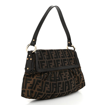 Fendi Zucca Small Chef Shoulder Bag Tobacco 3 of 10