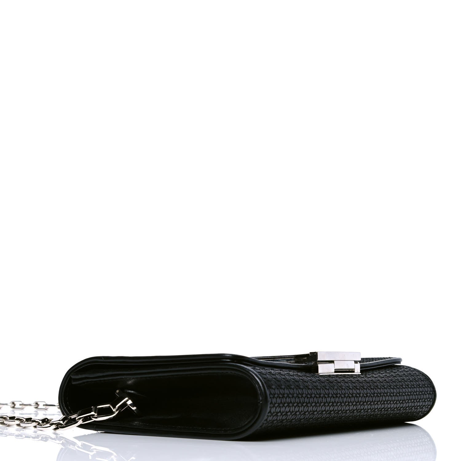 Louis Vuitton Sequin Calfskin Chain Louise GM Black 3 of 4
