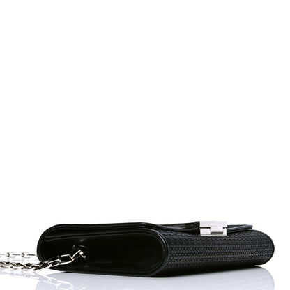 Louis Vuitton Sequin Calfskin Chain Louise GM Black 3 of 4