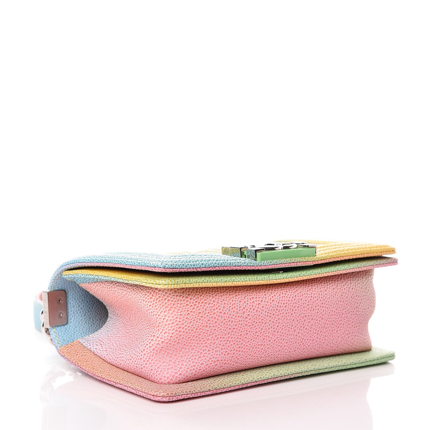 Caviar Quilted Small Cuba Rainbow Boy Flap Multicolor