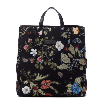 Gucci Canvas G-Active Flora Vertical Tote Black 1 of 8