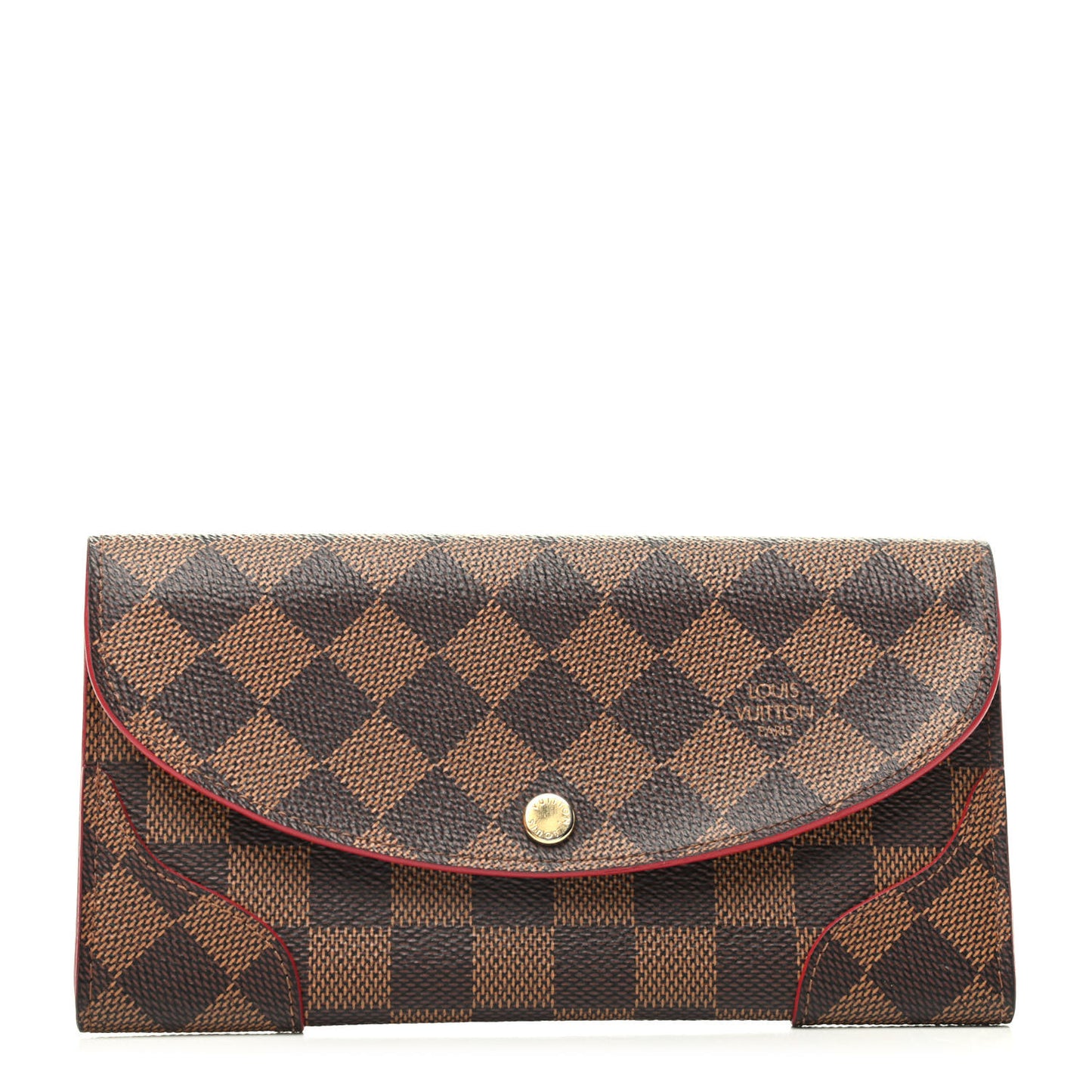 Damier Ebene Caissa Wallet Cherry
