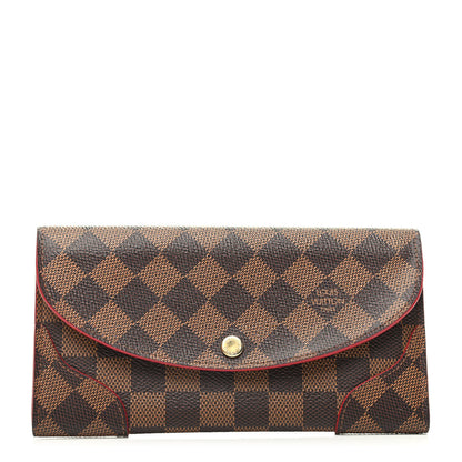 Louis Vuitton Damier Ebene Caissa Wallet Cherry 1 of 9
