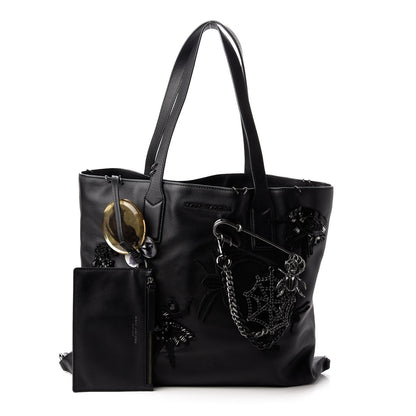 Marc Jacobs Calfskin Large Wingman Badges Shopping Tote Black 10 of 10