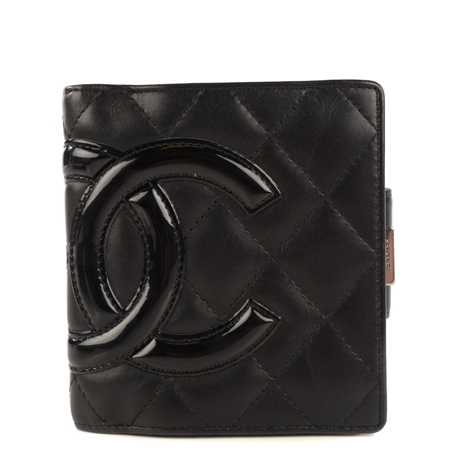 Chanel Calfskin Quilted Cambon Bi-Fold Wallet Black 1 of 9