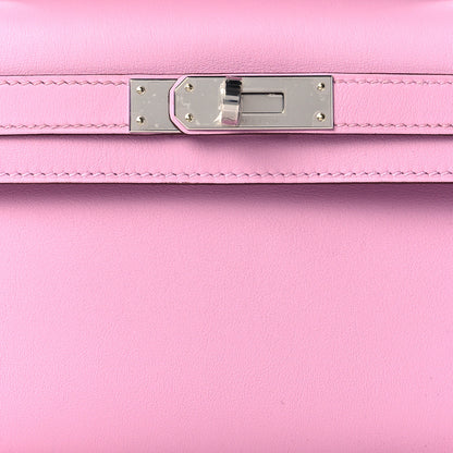 Hermes Swift Kelly Cut Clutch Pochette Mauve Sylvestre 8 of 11