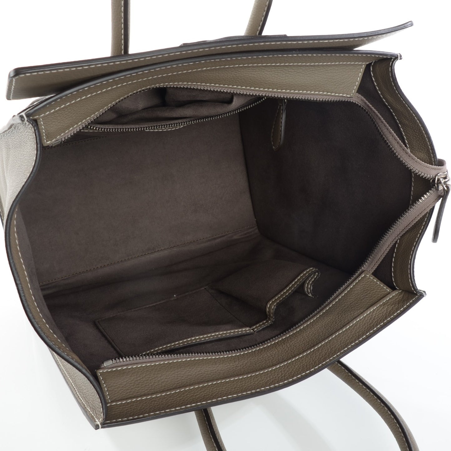 Drummed Calfskin Mini Luggage Souris