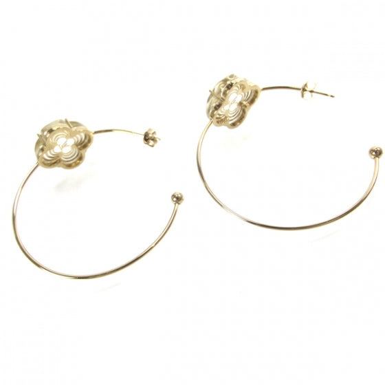 A La Folie Hoop Earrings Gold
