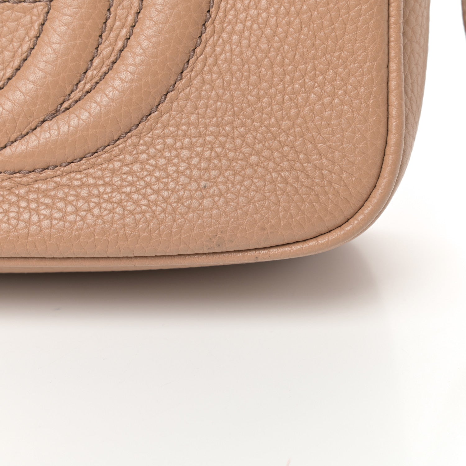 Gucci Pebbled Calfskin Small Soho Disco Bag Rose Beige 12 of 12